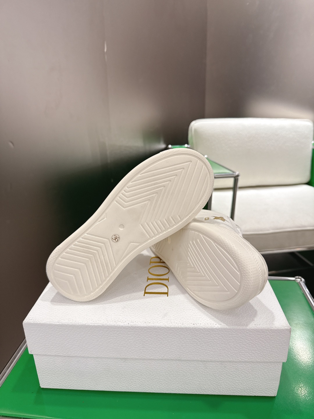 Dior Style White Leather Women's Shoes style reference detail image 9 from source 784959
