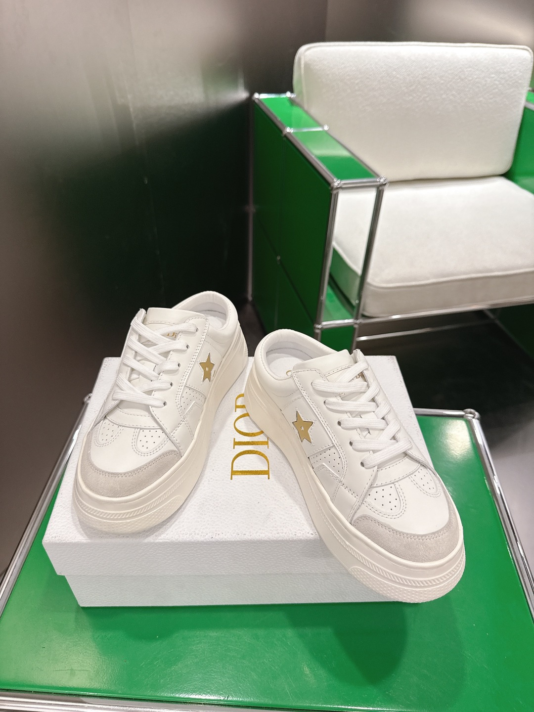 Dior Style White Leather Women's Shoes Lookbook Reference image 2