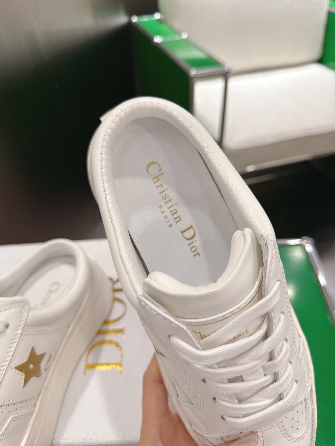 Dior Style White Leather Women's Shoes style reference detail image 6 from source 784959