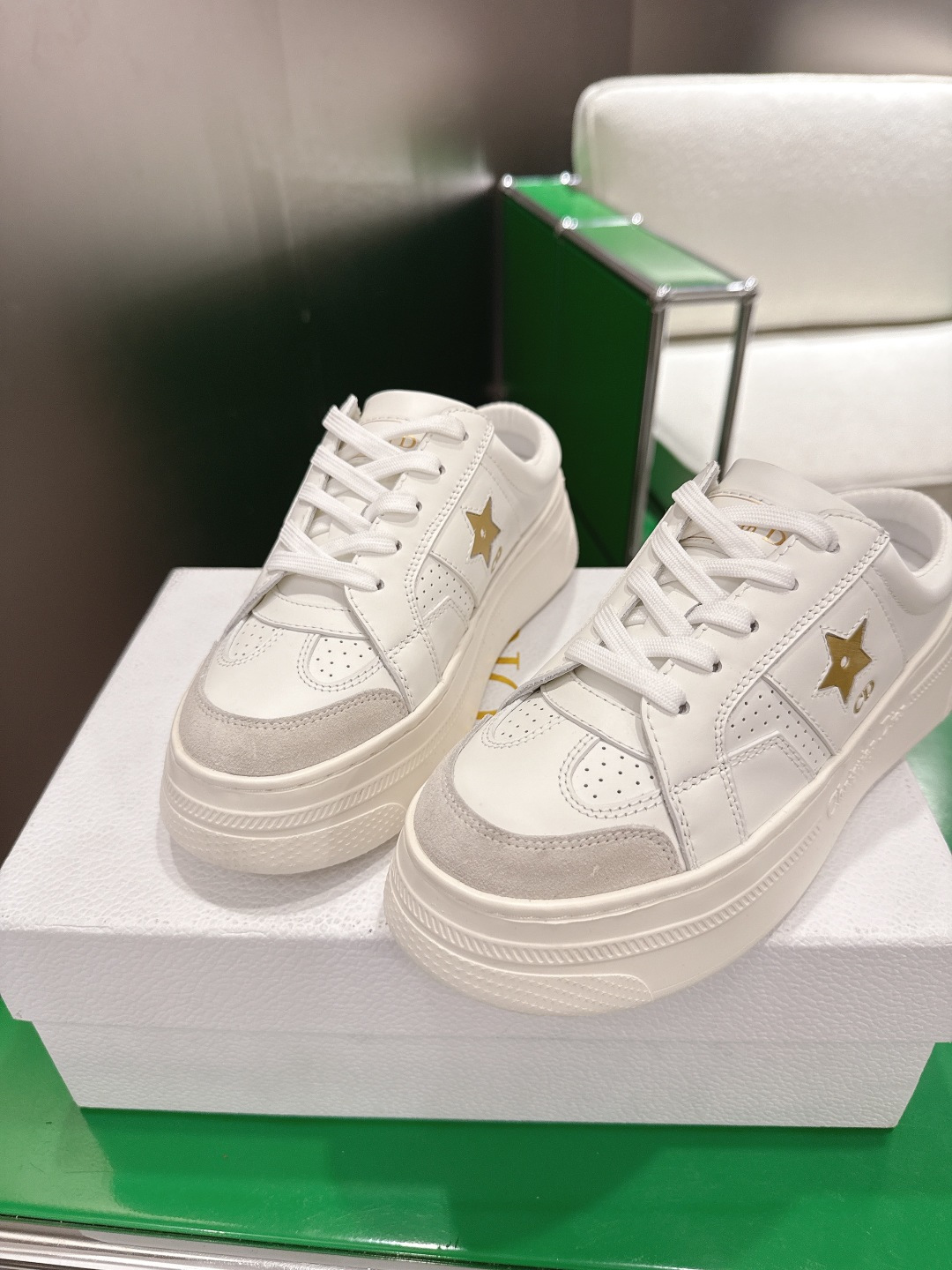 Dior Style White Leather Women's Shoes style reference detail image 7 from source 784959