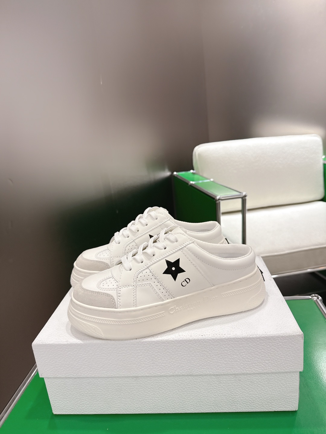 Dior Style White Leather Women's Shoes style reference detail image 4 from source 784960