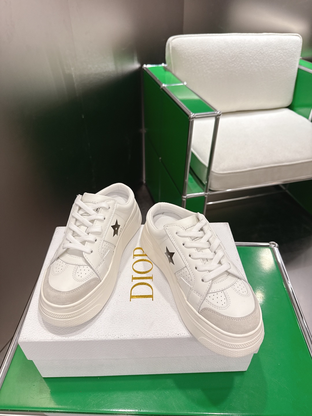 Dior Style White Leather Women's Shoes Lookbook Reference image 2