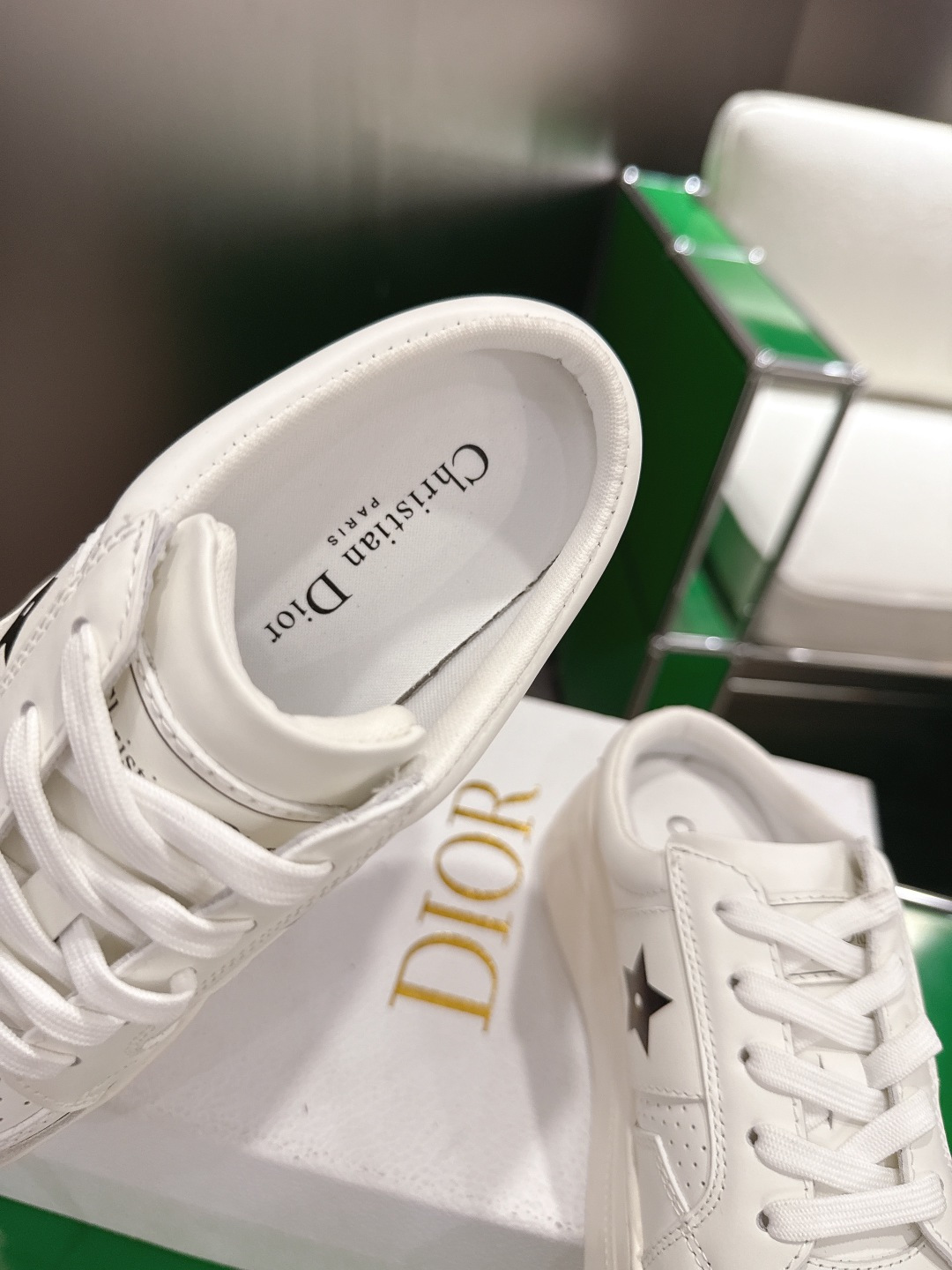 Dior Style White Leather Women's Shoes style reference detail image 6 from source 784960