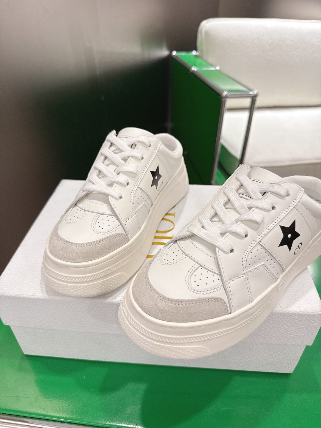 Dior Style White Leather Women's Shoes style reference detail image 7 from source 784960