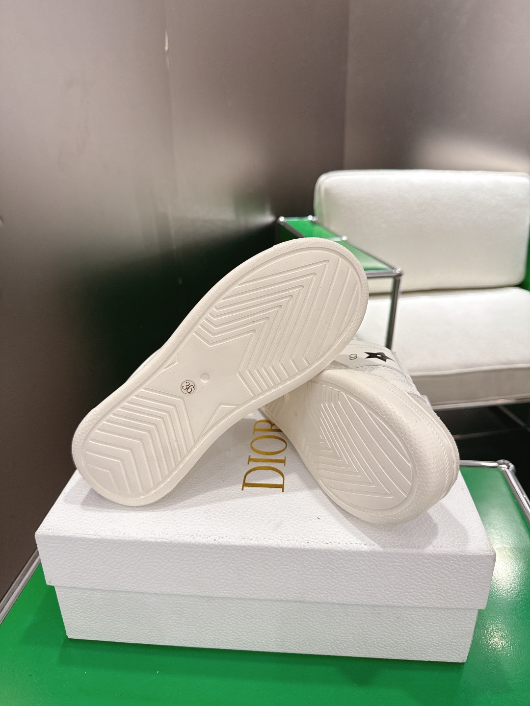 Dior Style White Leather Women's Shoes style reference detail image 9 from source 784960