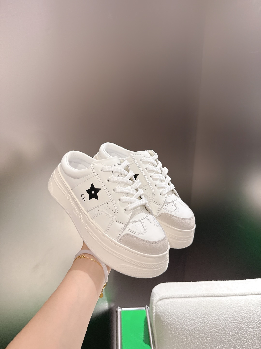 Dior Style White Leather Women's Shoes style reference detail image 5 from source 784960