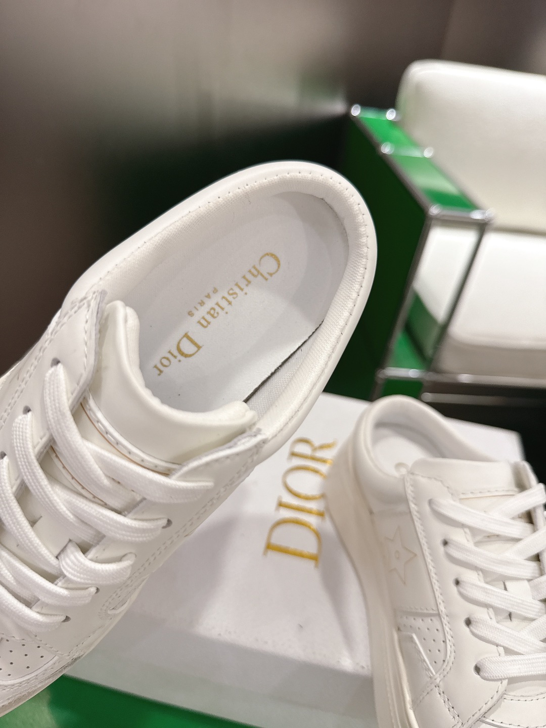 Dior Style White Leather Women's Shoes style reference detail image 6 from source 784961