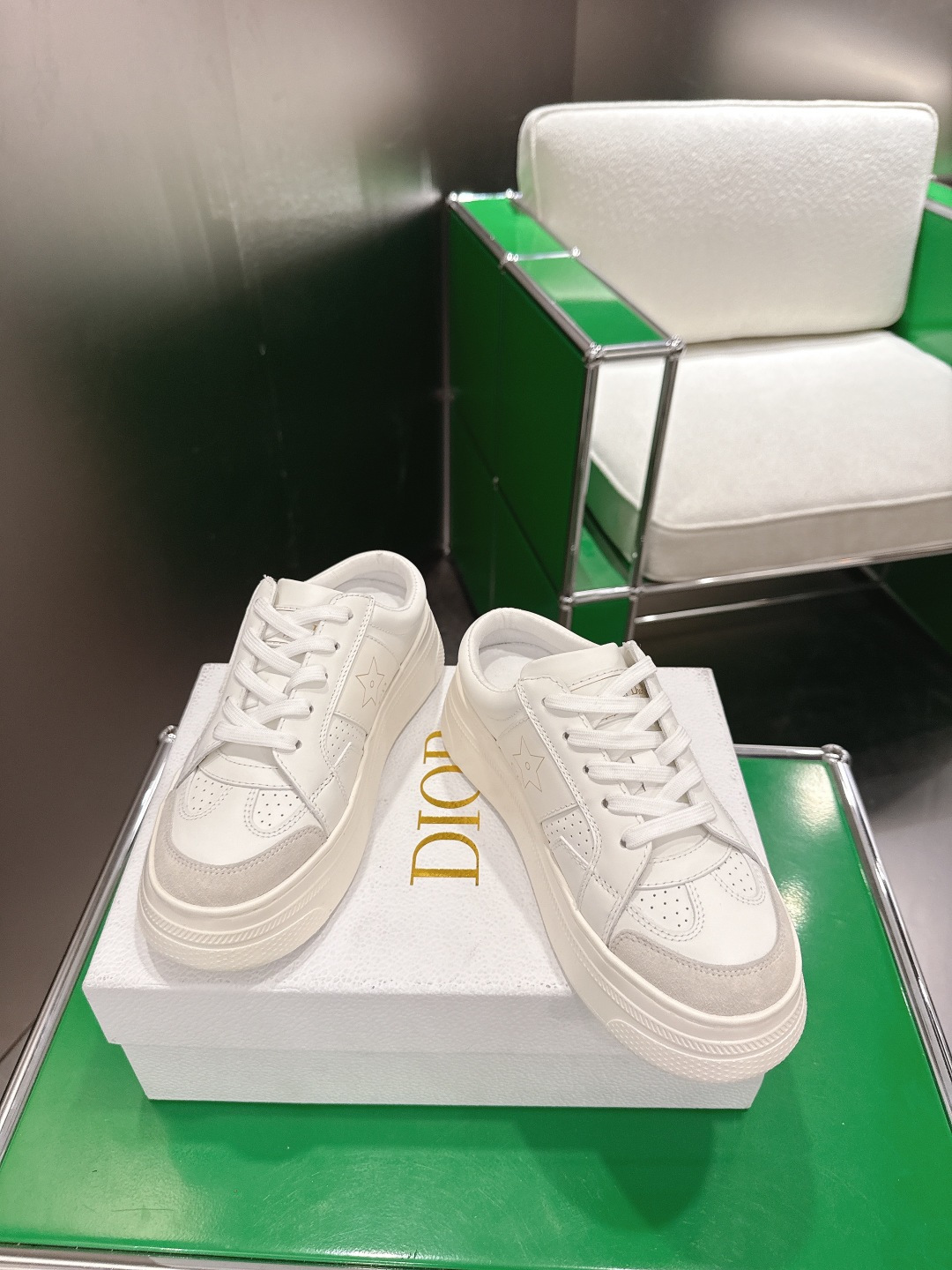 Dior Style White Leather Women's Shoes Lookbook Reference image 2