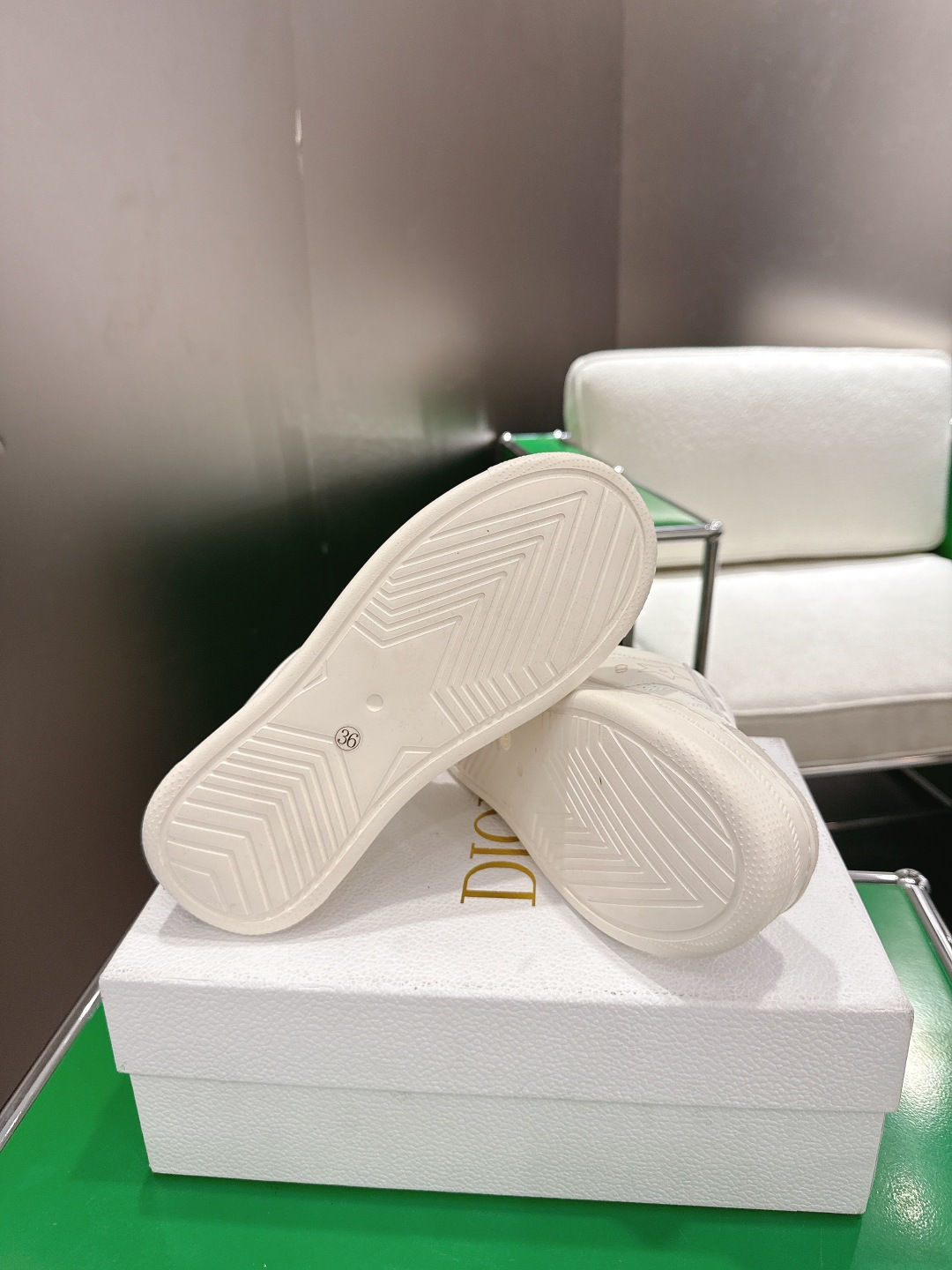 Dior Style White Leather Women's Shoes style reference detail image 9 from source 784961