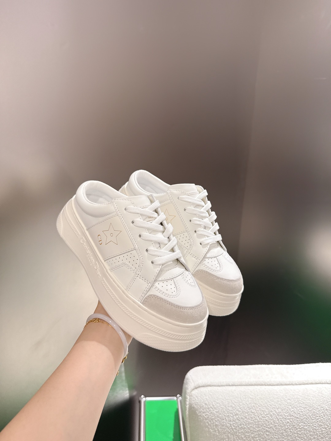 Dior Style White Leather Women's Shoes style reference detail image 5 from source 784961
