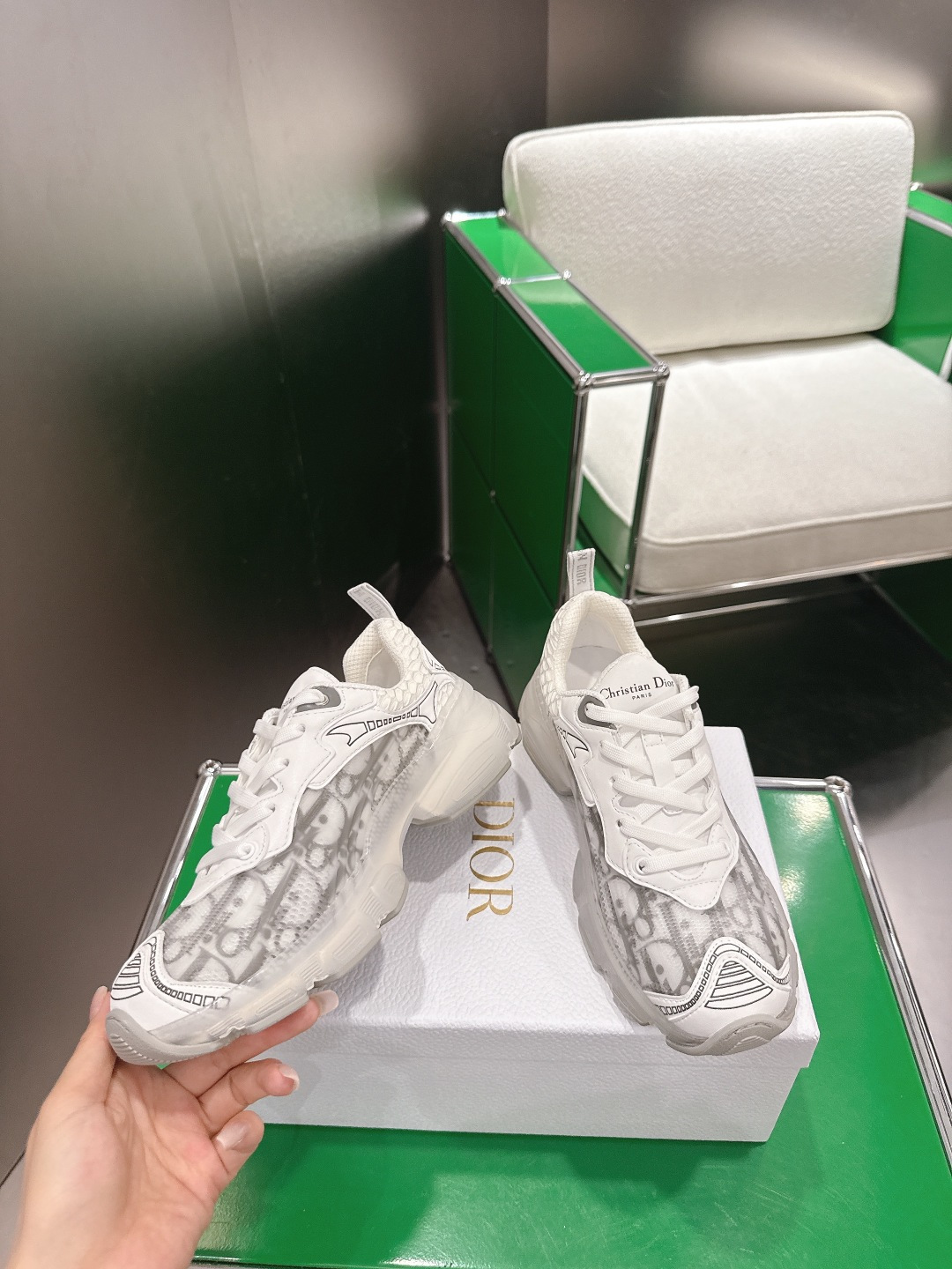 Dior Style White Leather Women's Shoes Lookbook Reference image 2