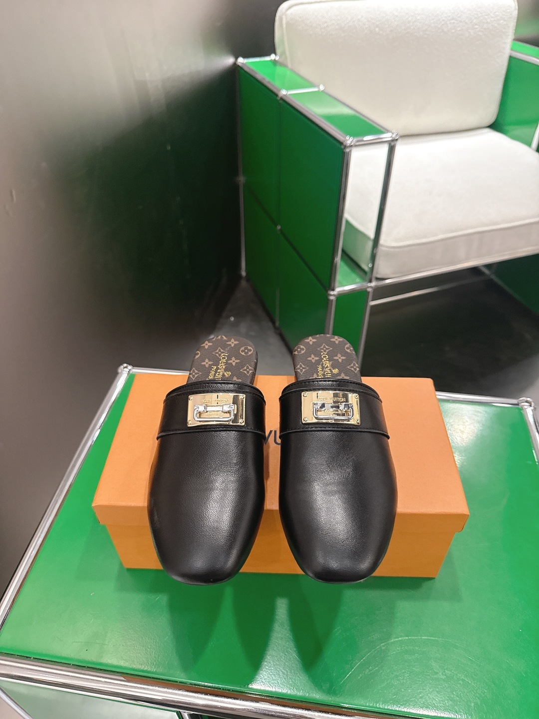 LV Style Black Leather Women's Shoes Lookbook Reference image 1