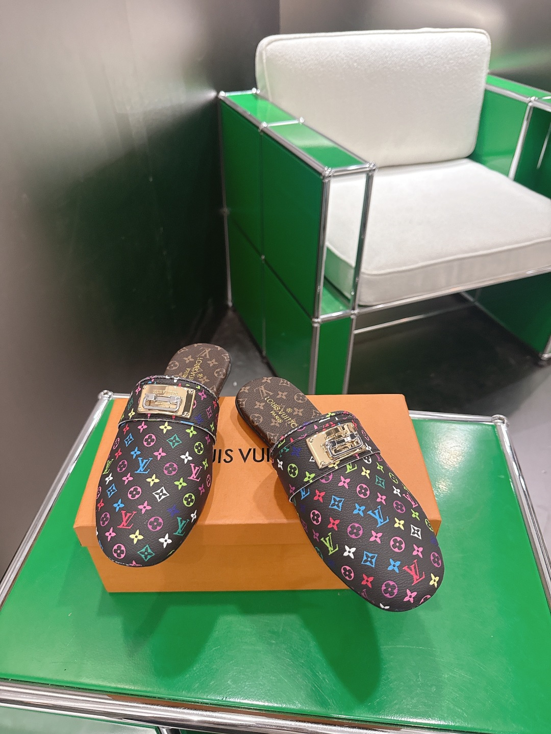 LV Style Black Leather Women's Shoes Lookbook Reference image 2