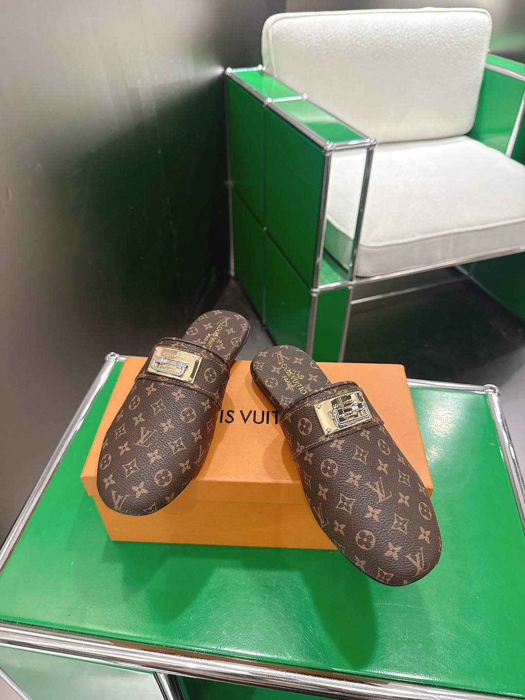 LV Style Black Leather Women's Shoes Lookbook Reference image 2