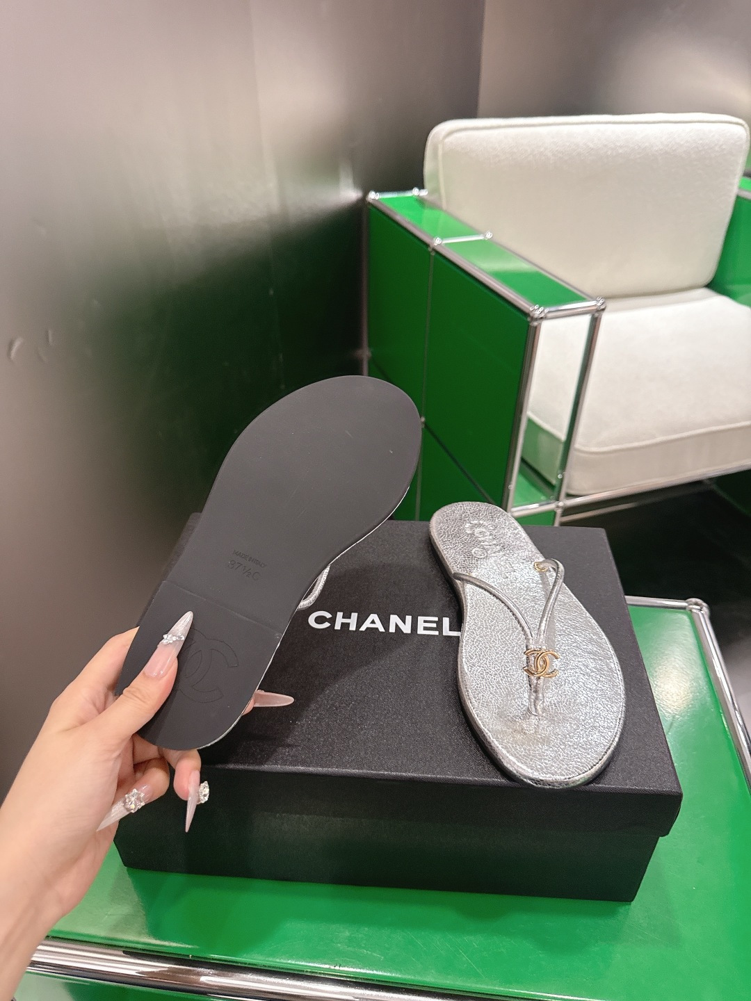 Chanel Style Leather Women's Shoes style reference detail image 9 from source 784215