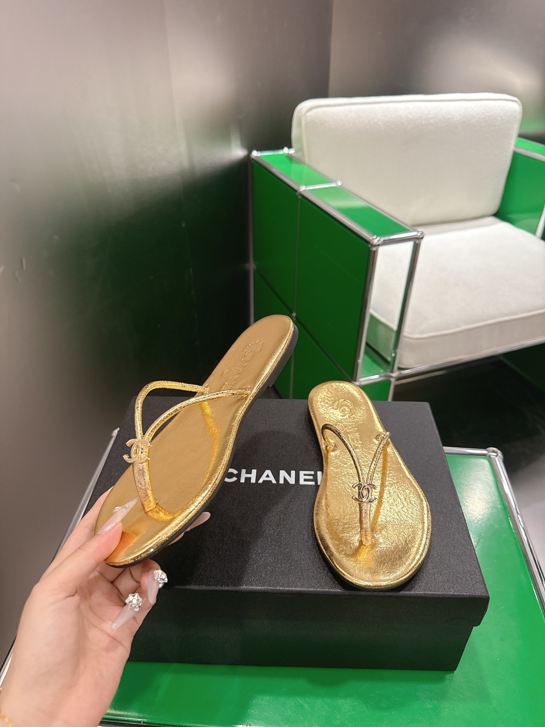 Chanel Style Leather Women's Shoes style reference detail image 3 from source 784216