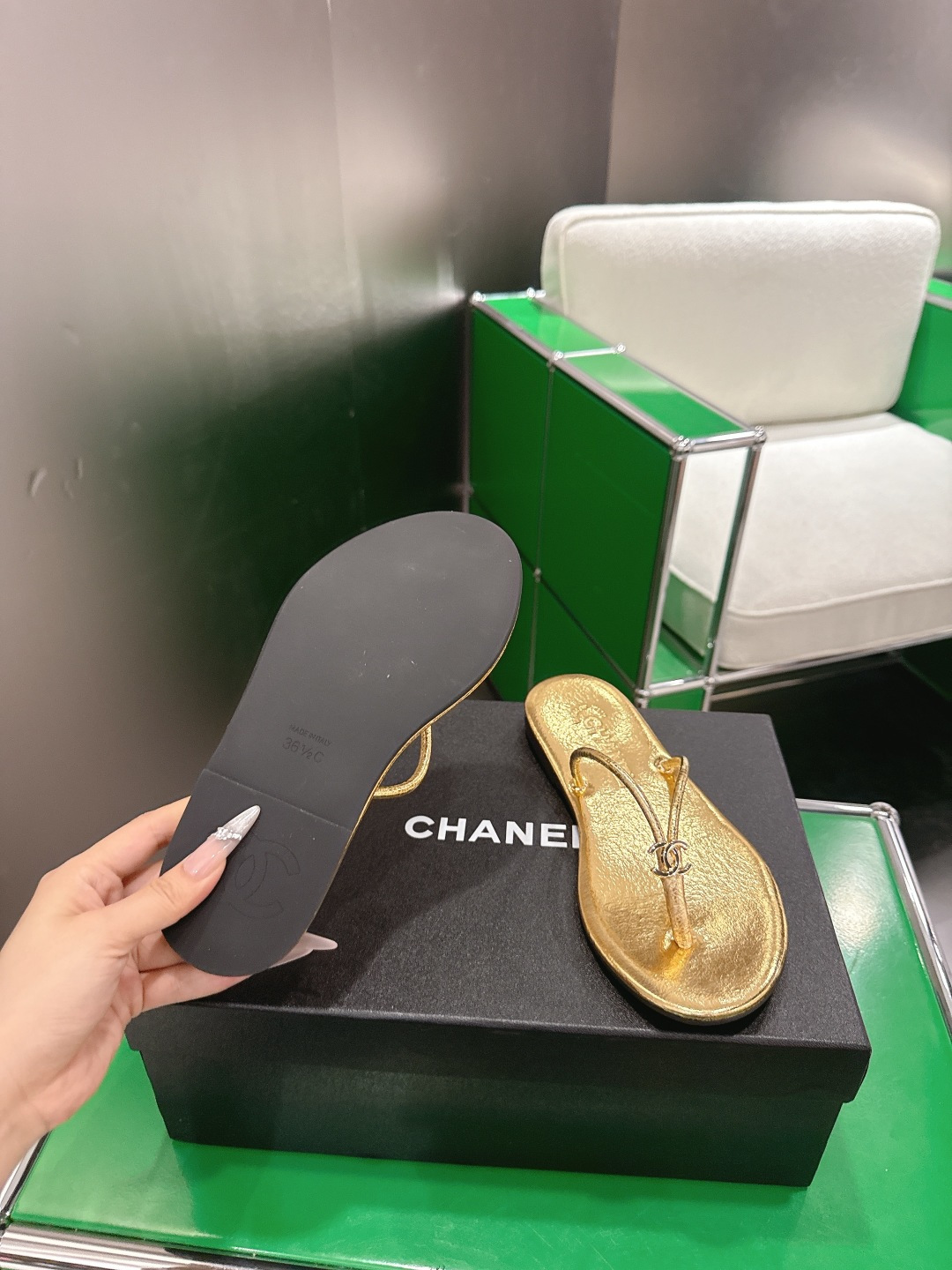Chanel Style Leather Women's Shoes style reference detail image 9 from source 784216