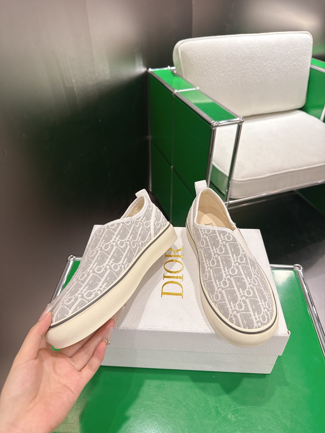 Женские кроссовки Dior Saltwind тканевые с узором