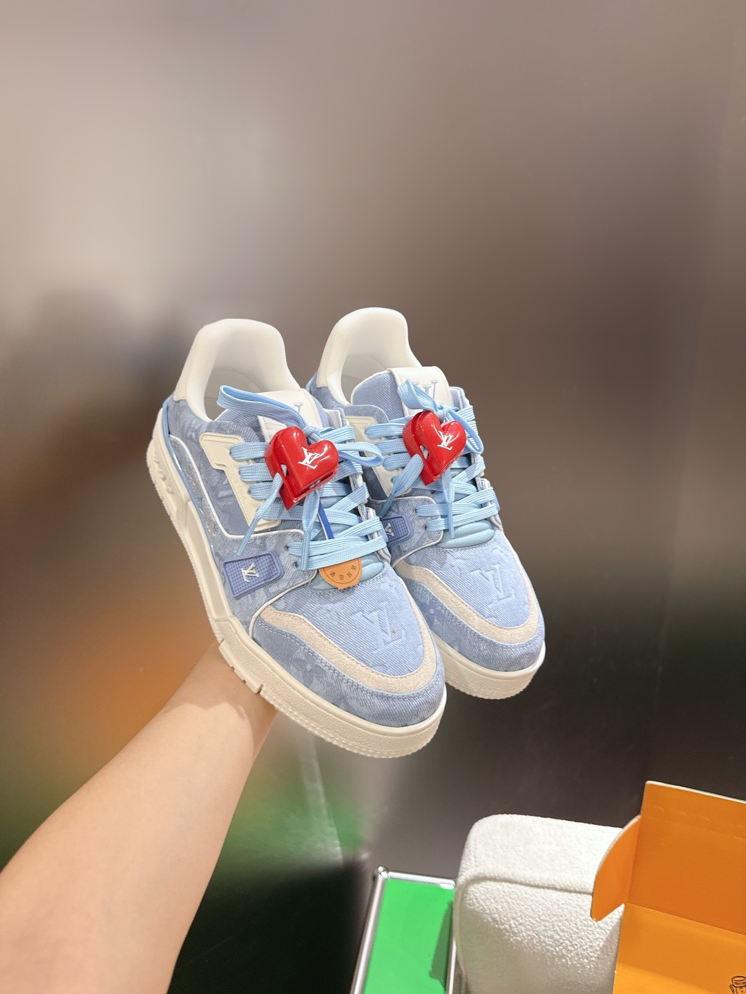 配饰60😀G2231-Louis Vuiton 路易威登 新款 LV Trainer系列板鞋篮球鞋 ‼️  本款 LV 
