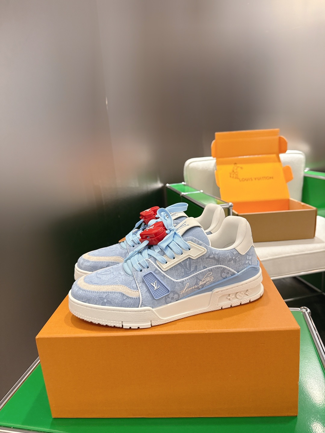 配饰60😀G2231-Louis Vuiton 路易威登 新款 LV Trainer系列板鞋篮球鞋 ‼️  本款 LV 