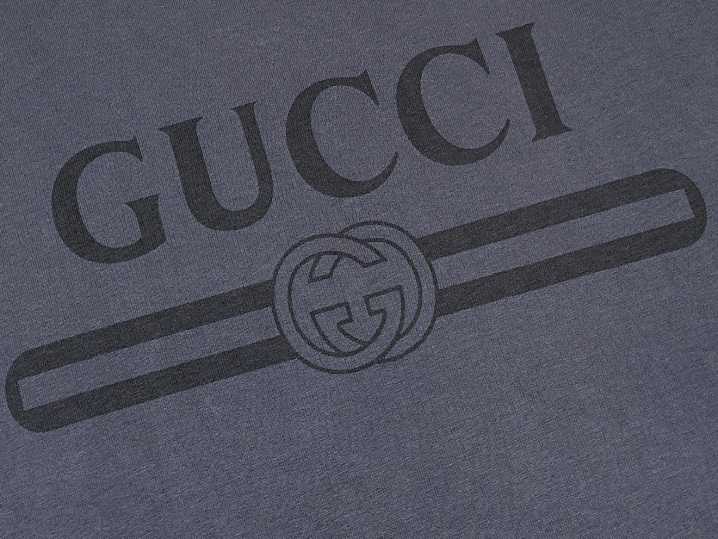 Gucci古奇-产品简介GC / Web织带针织棉T恤面料：15支特纺紧密棉 / 230G罗纹：32支1