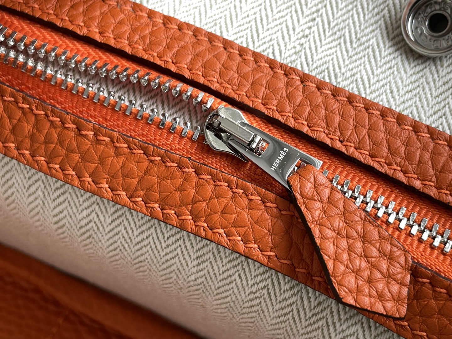 Hermès Garden Party Mini Orange Tote Bag, Hand-stitched N Togo Leather 9 cmp i1744187090808 2689 0 8