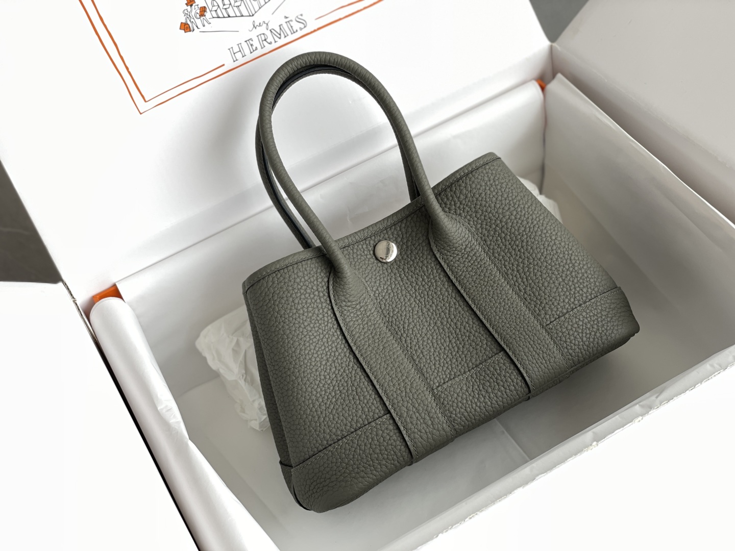 Hermès Garden Party Mini Bag in Nimbus Rain Gray Togo Leather 3 cmp i1744194171876 5385 0 1