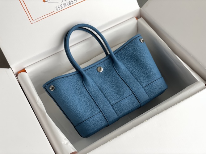 Hermès Garden Party Mini Tanzanian Blue Togo Leather Tote Bag 1 Hermès Garden Party Mini Tanzanian Blue Togo Leather Tote Bag