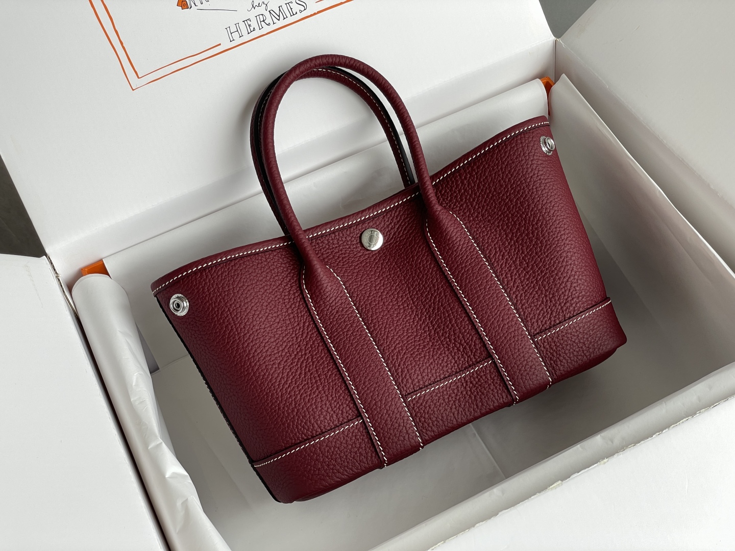Hermès Garden Party Mini Bolso Rojo - Elegancia y Versatilidad para Primavera