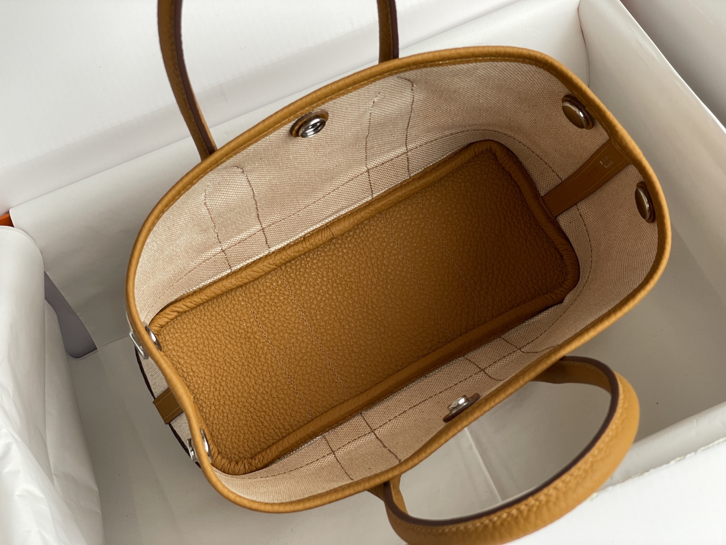 Hermès Garden Party Mini Tote Bag Versatile Beach Gold, 23*16*10cm 10 cmp i1744199342697 614 0 8