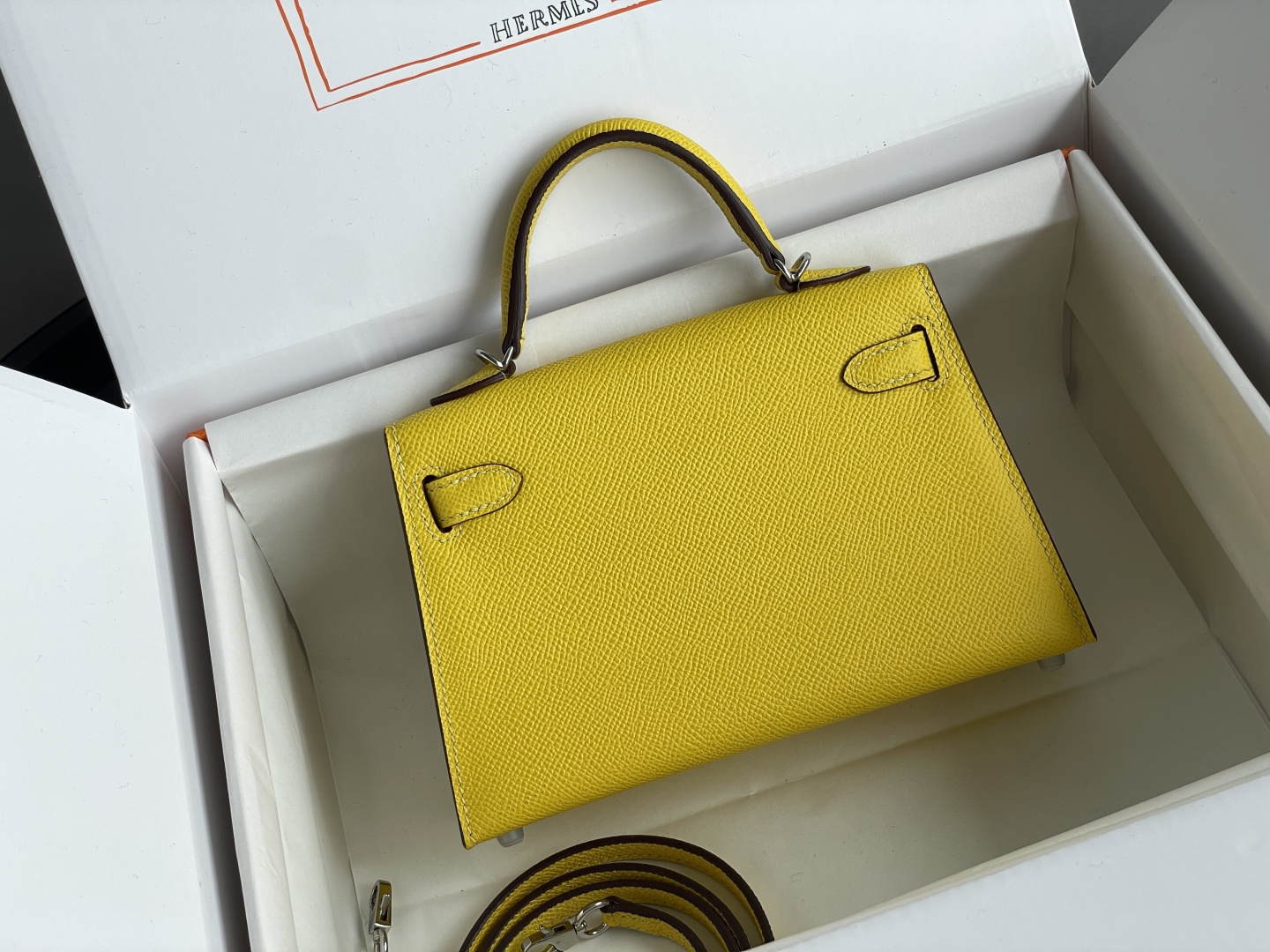 Hermes Mini Kelly II Yellow mini crossbody everyday