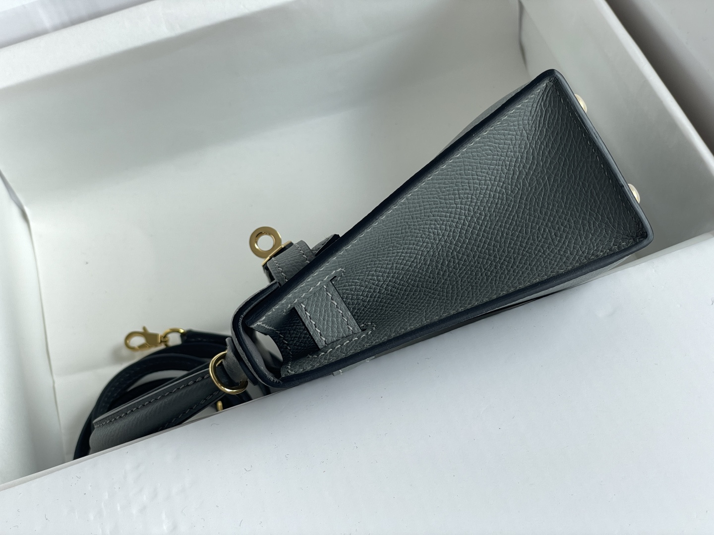 Hermes Mini Kelly Gray mini crossbody everyday