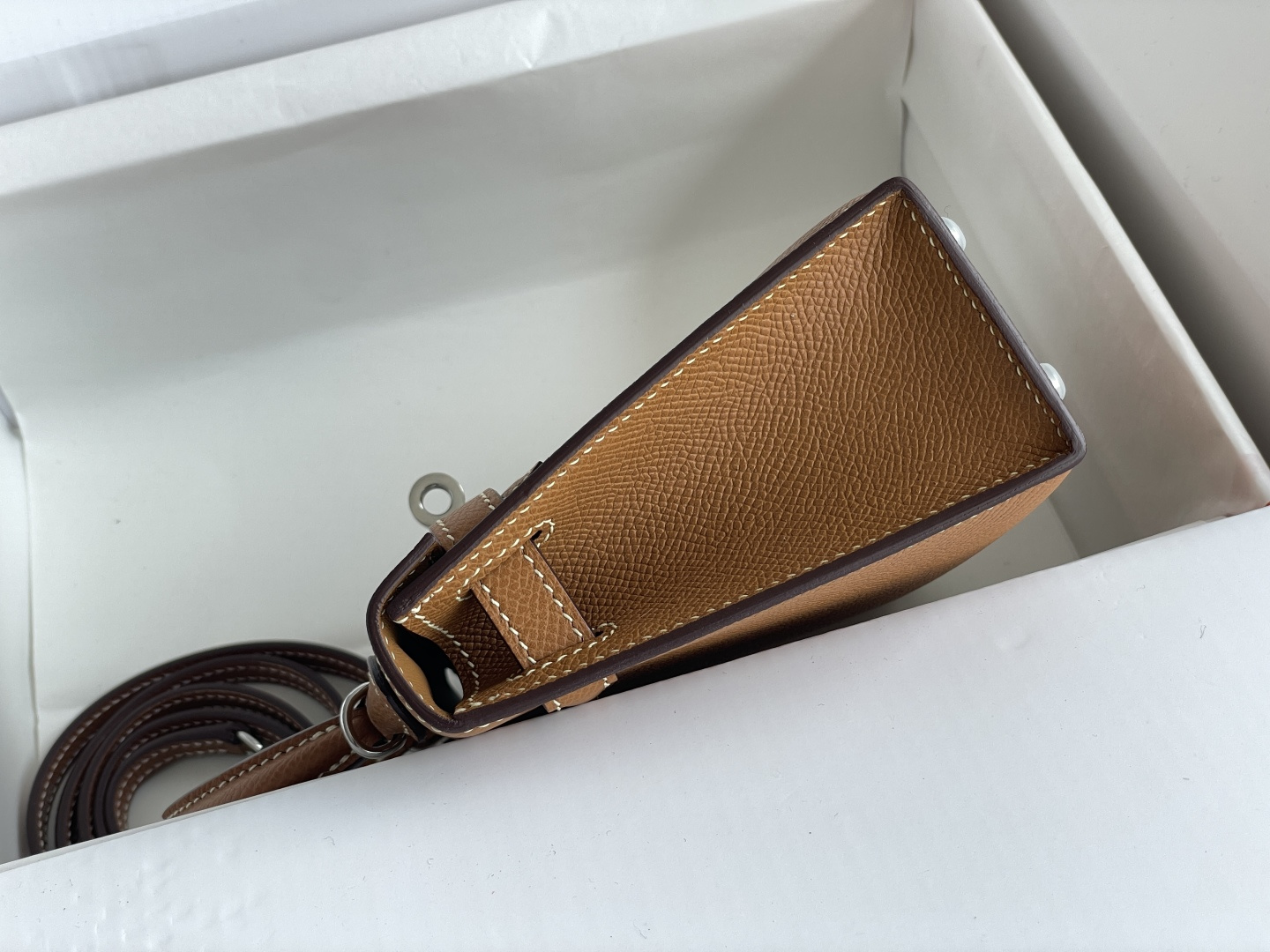 Hermes Kelly Brown mini crossbody everyday