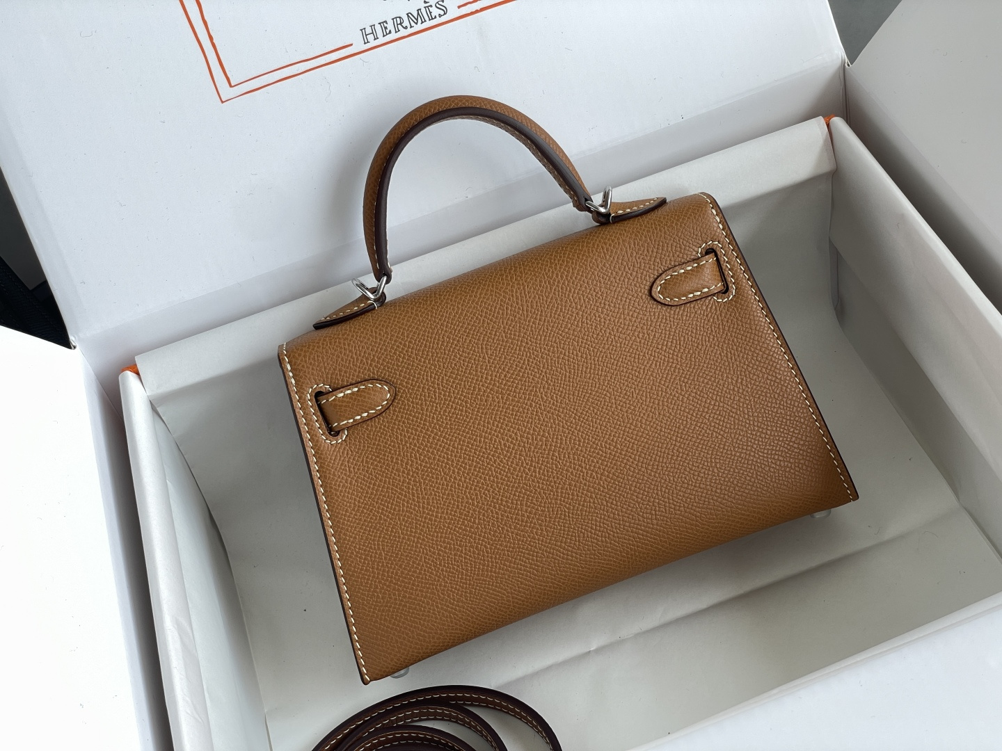 Hermes Kelly Brown mini crossbody everyday