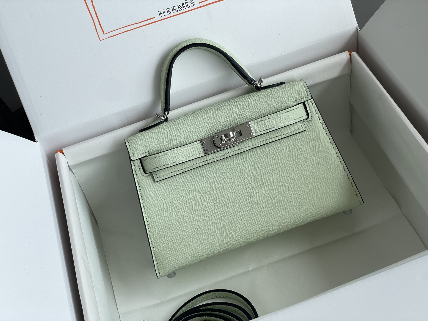 Hermes Kelly Mint Green mini crossbody everyday