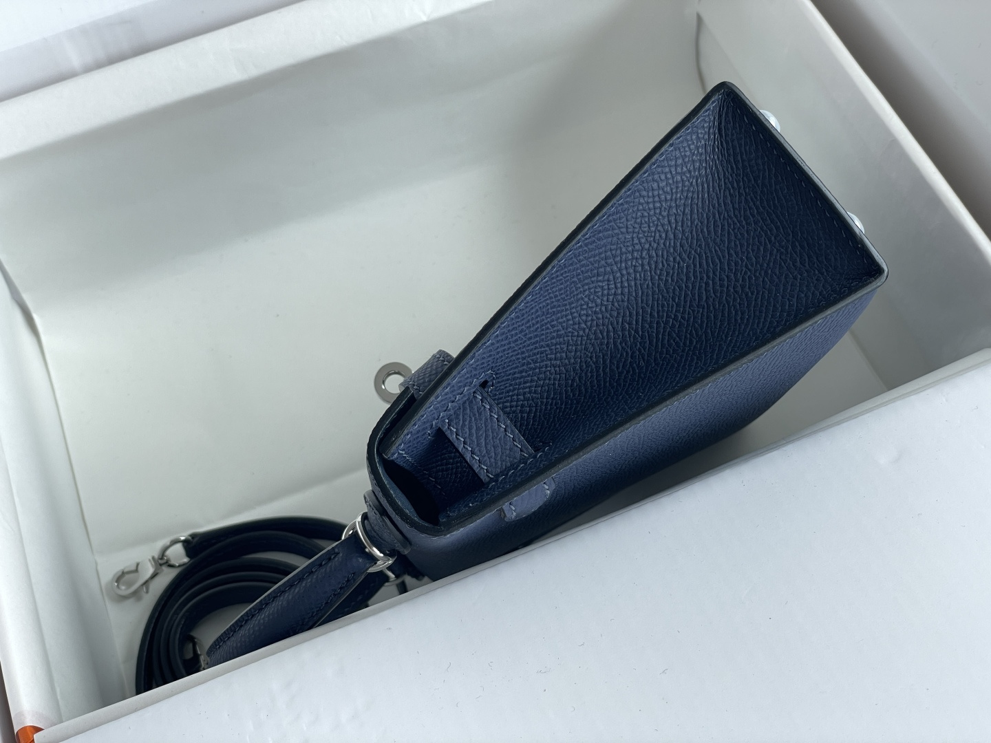 Hermes Kelly Blue mini crossbody everyday