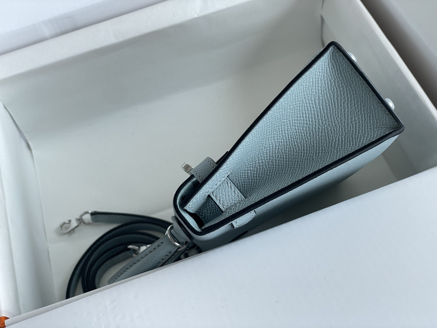 Hermes Kelly Light Blue mini crossbody everyday