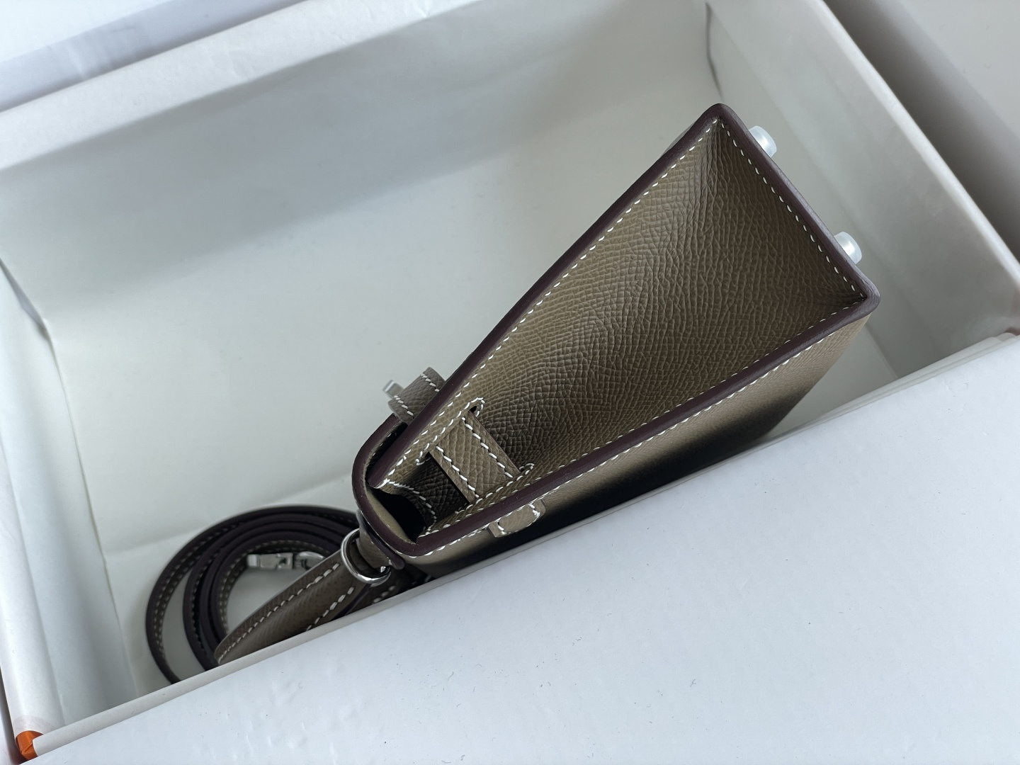 Hermes Mini Kelly II Etoupe mini crossbody everyday
