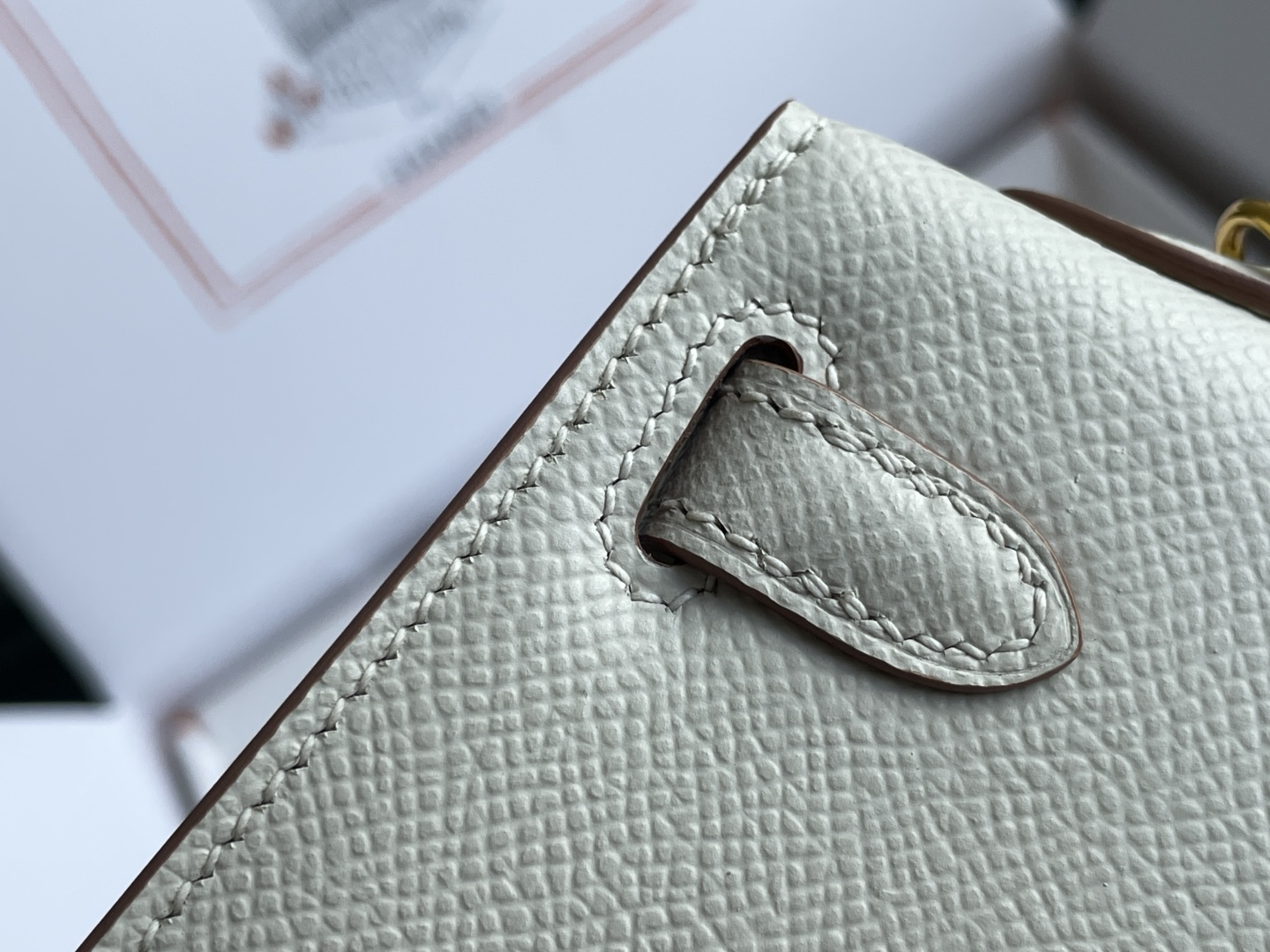 Hermes Kelly White mini crossbody everyday