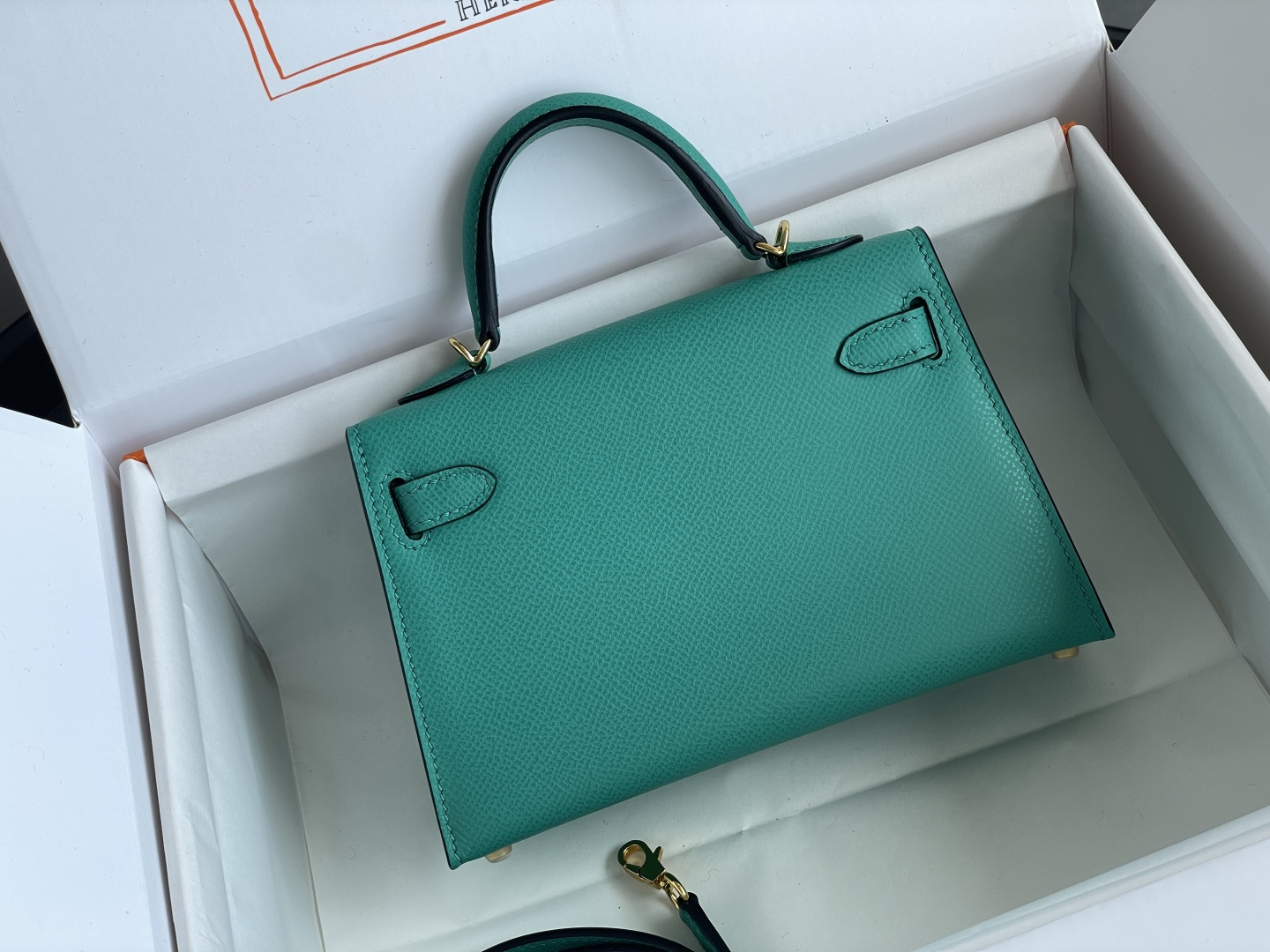 Hermes Kelly Turquoise mini crossbody everyday
