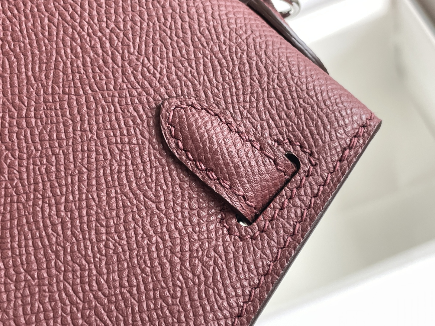 Hermes Kelly Burgundy mini crossbody everyday