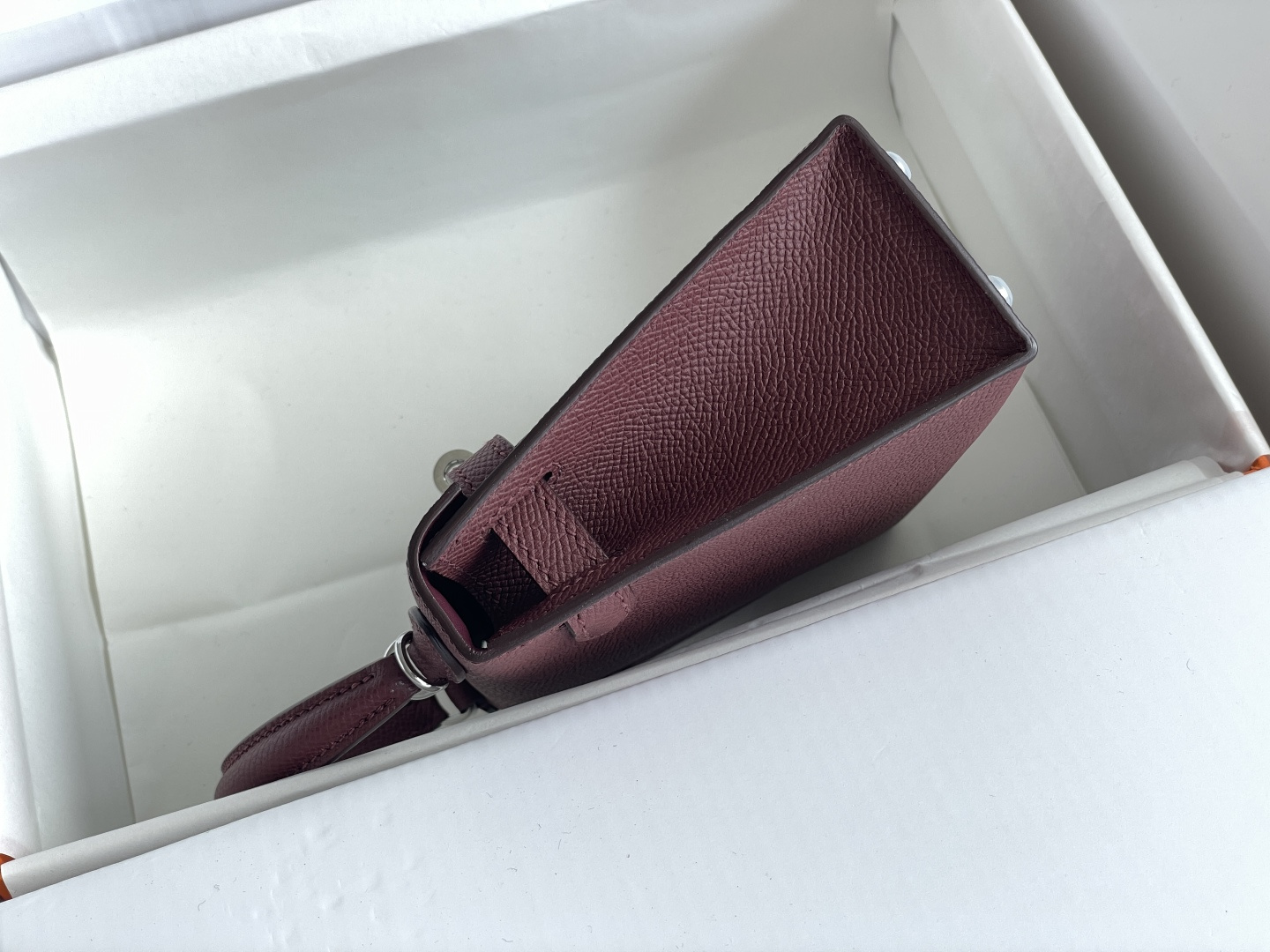 Hermes Kelly Burgundy mini crossbody everyday