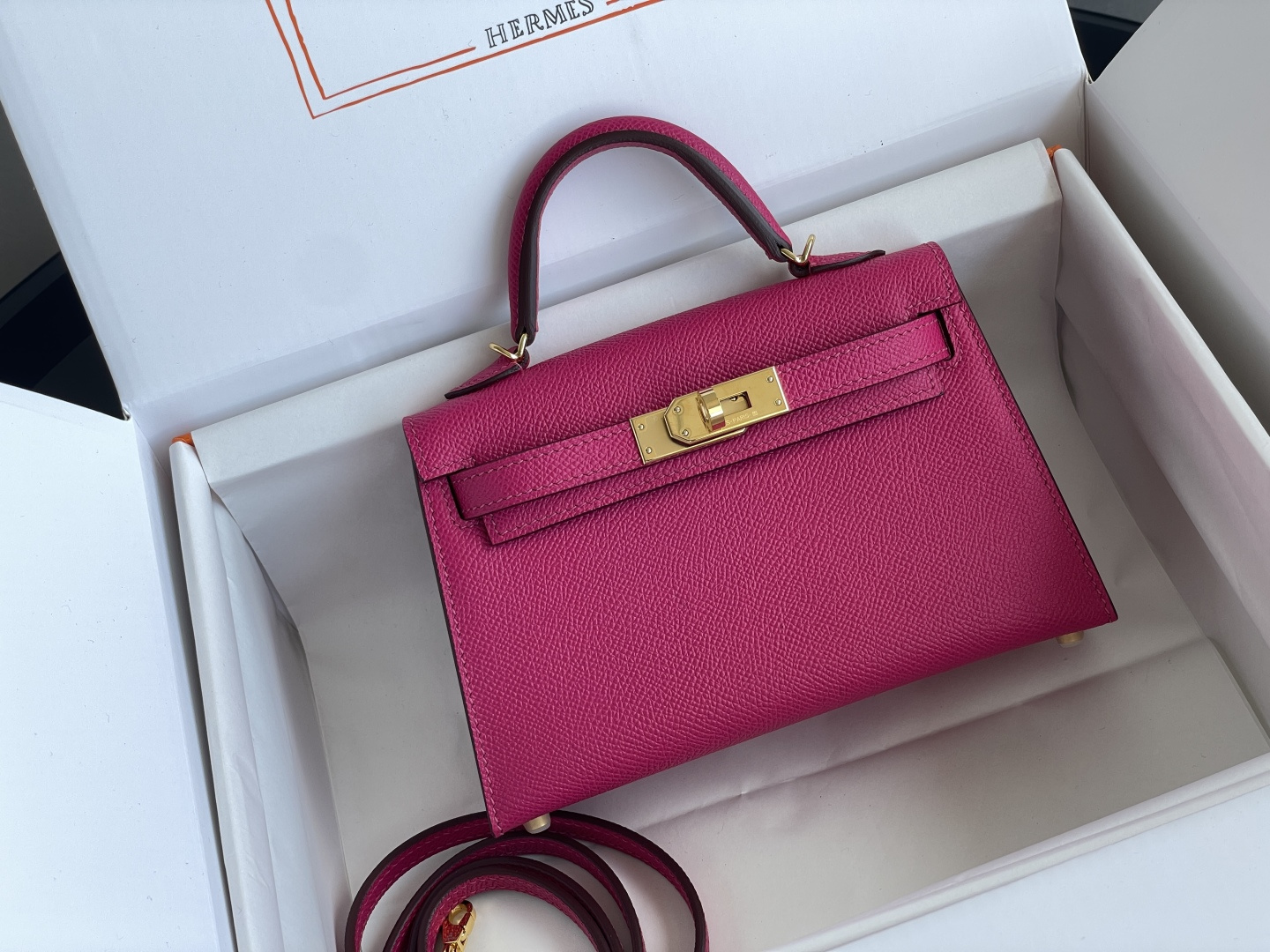 Hermes Kelly Pink mini crossbody everyday