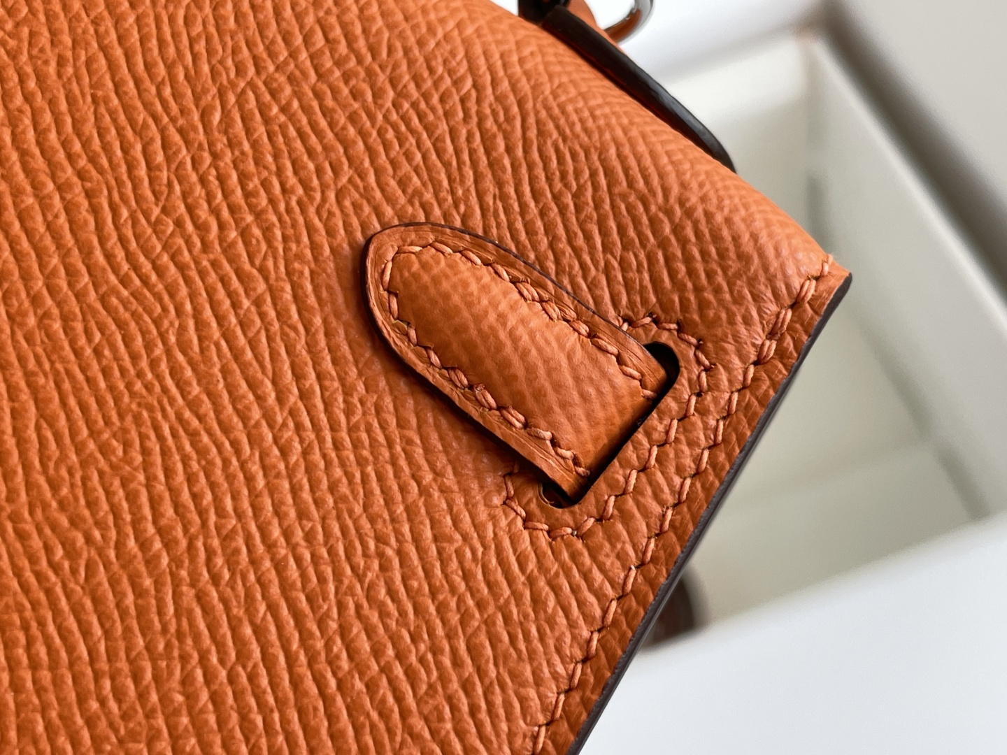 Hermes Mini Kelly II Orange mini crossbody everyday