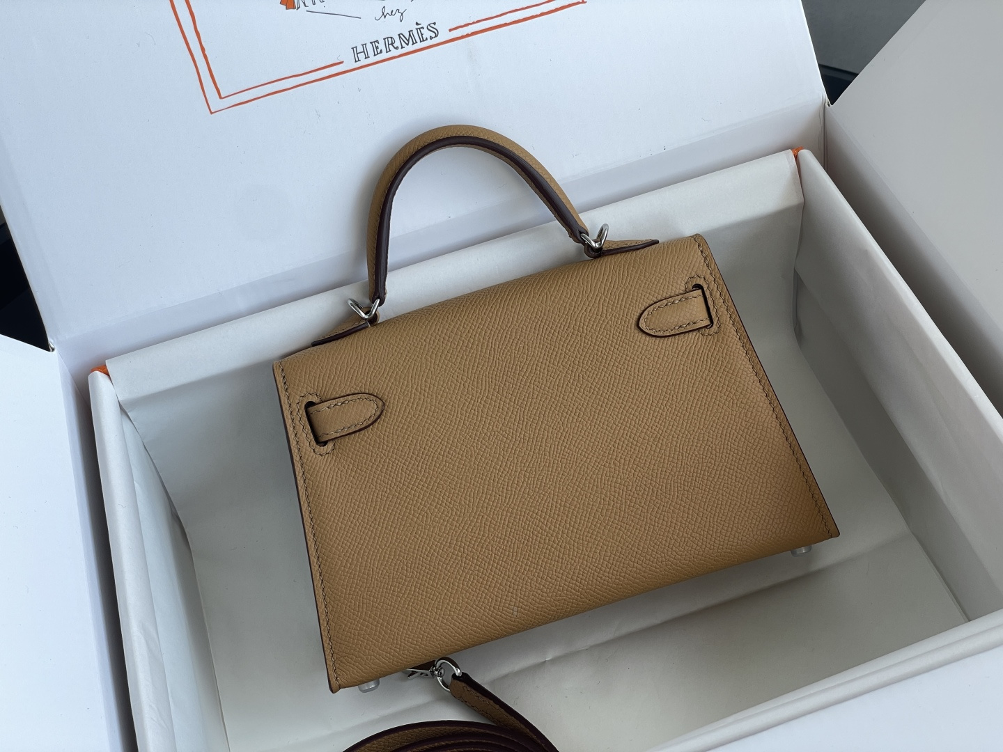 Hermes Mini Kelly II Beige mini crossbody everyday