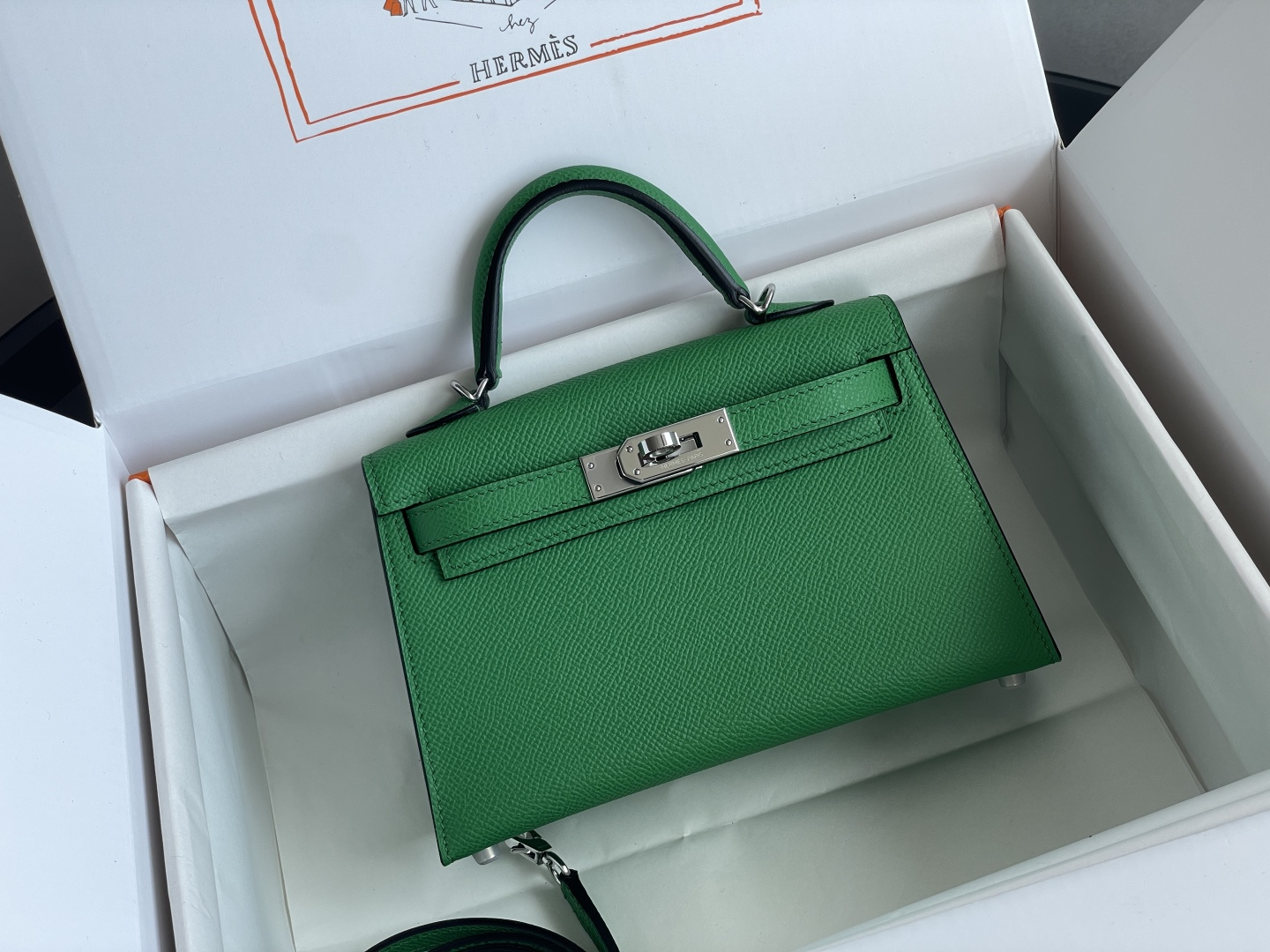 Hermes Mini Kelly Green mini crossbody everyday