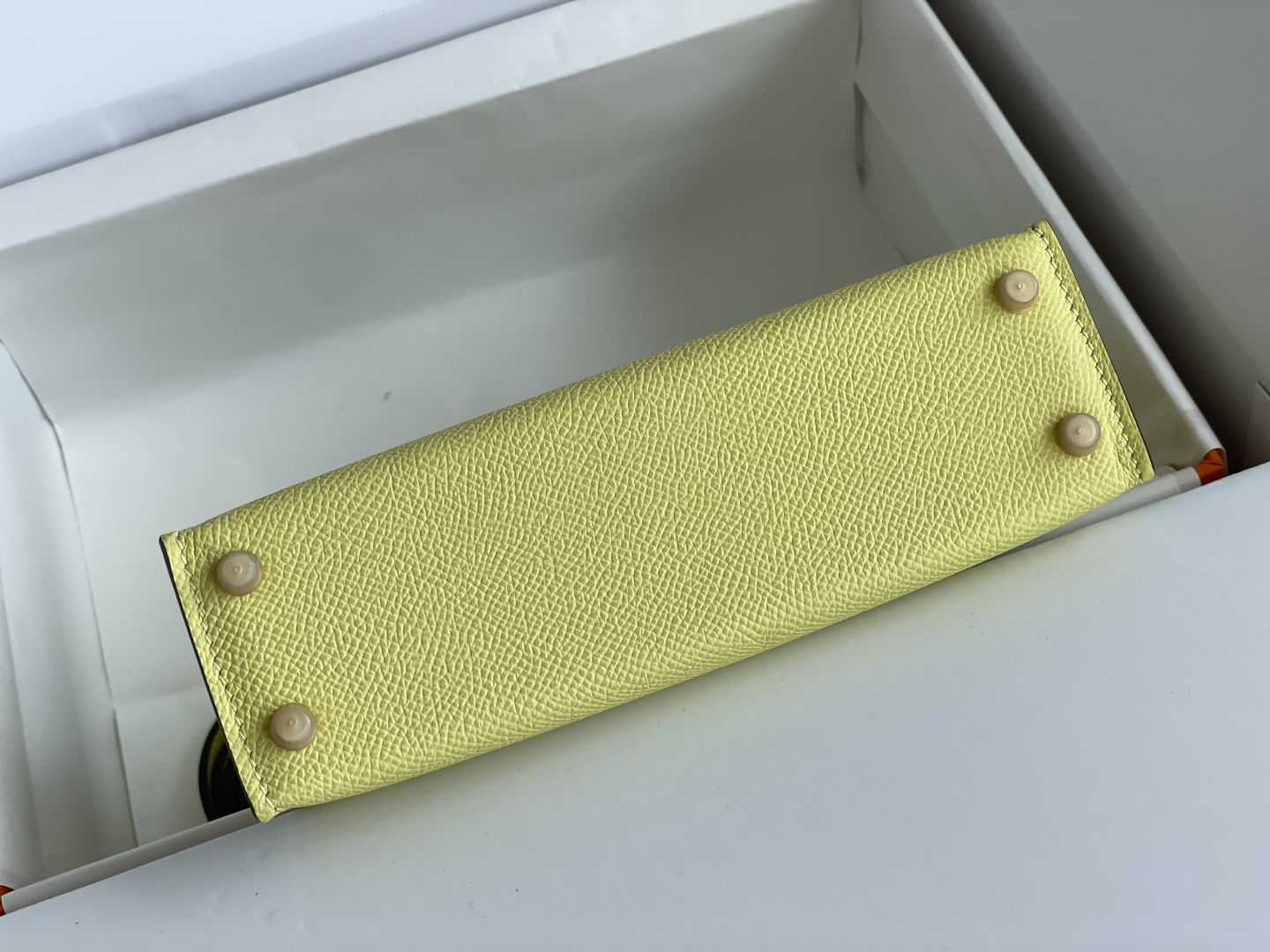 Hermes Mini Kelly II Pale yellow mini crossbody everyday