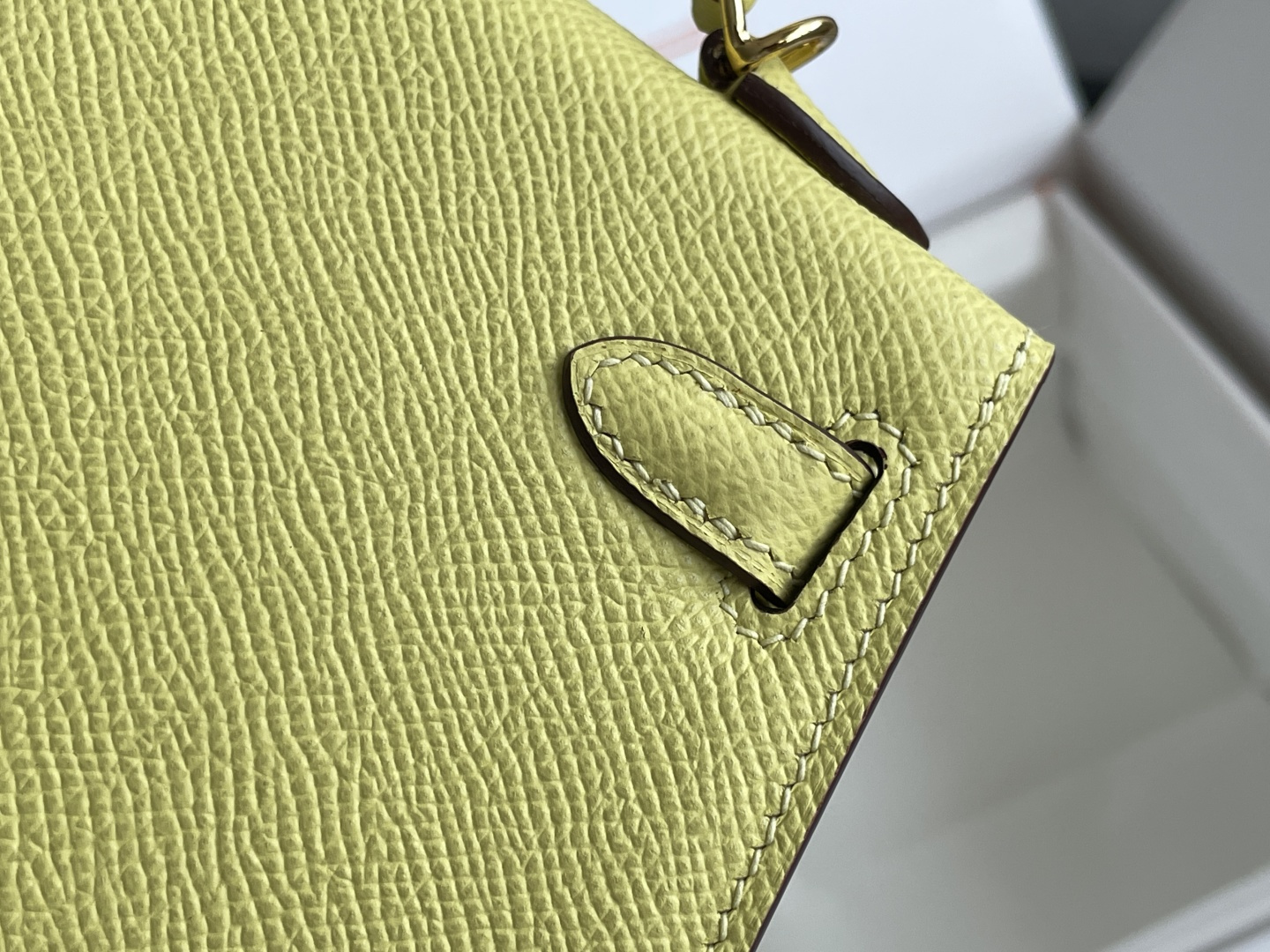 Hermes Mini Kelly II Pale yellow mini crossbody everyday