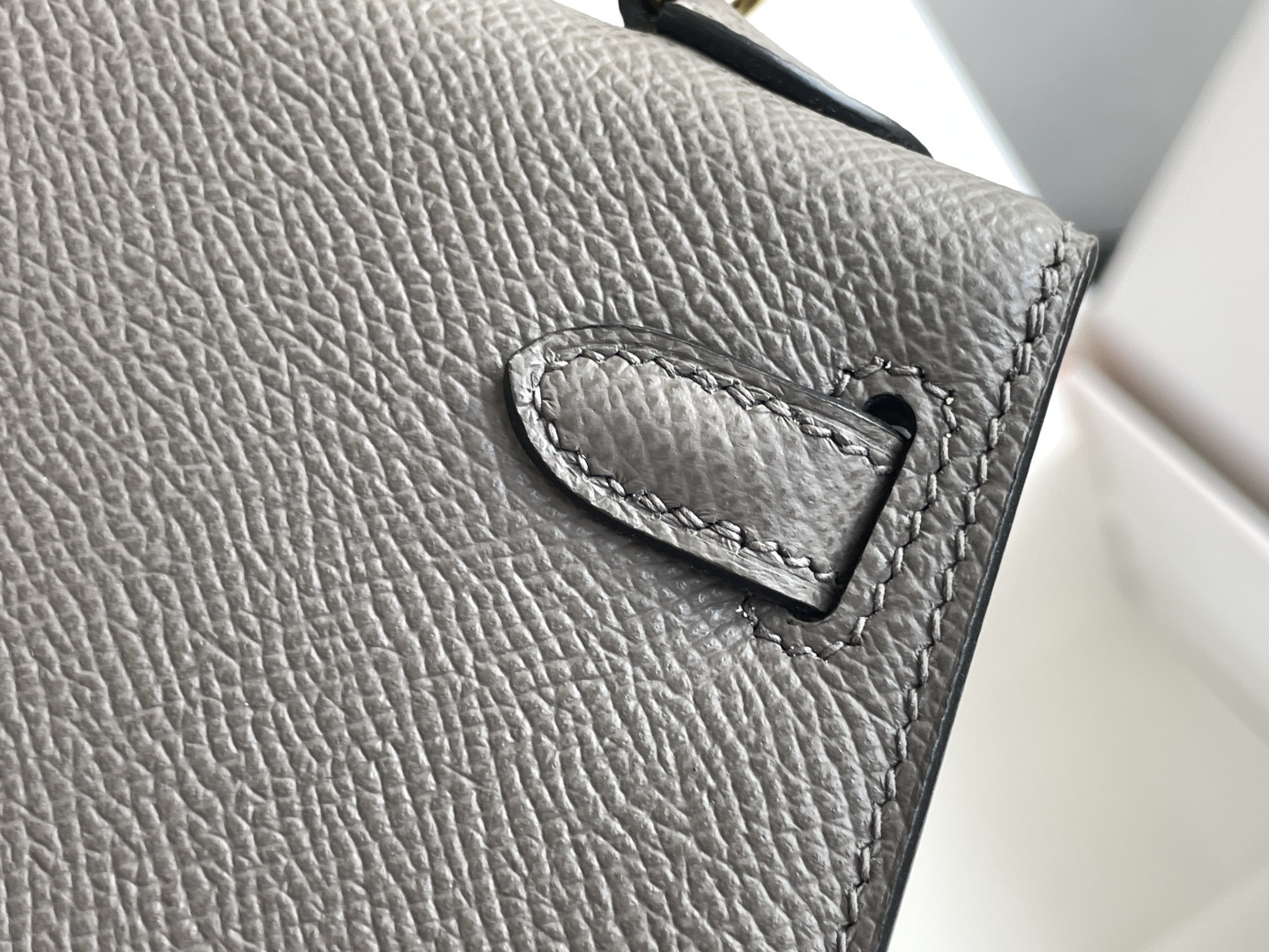 Hermes Mini Kelly II Grey mini crossbody everyday