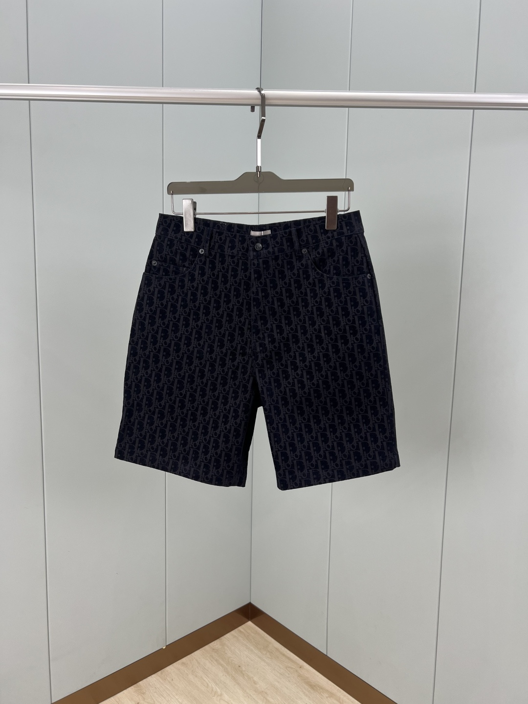 DIOR x Kaws Oblique Print Denim Shorts - Limited Edition